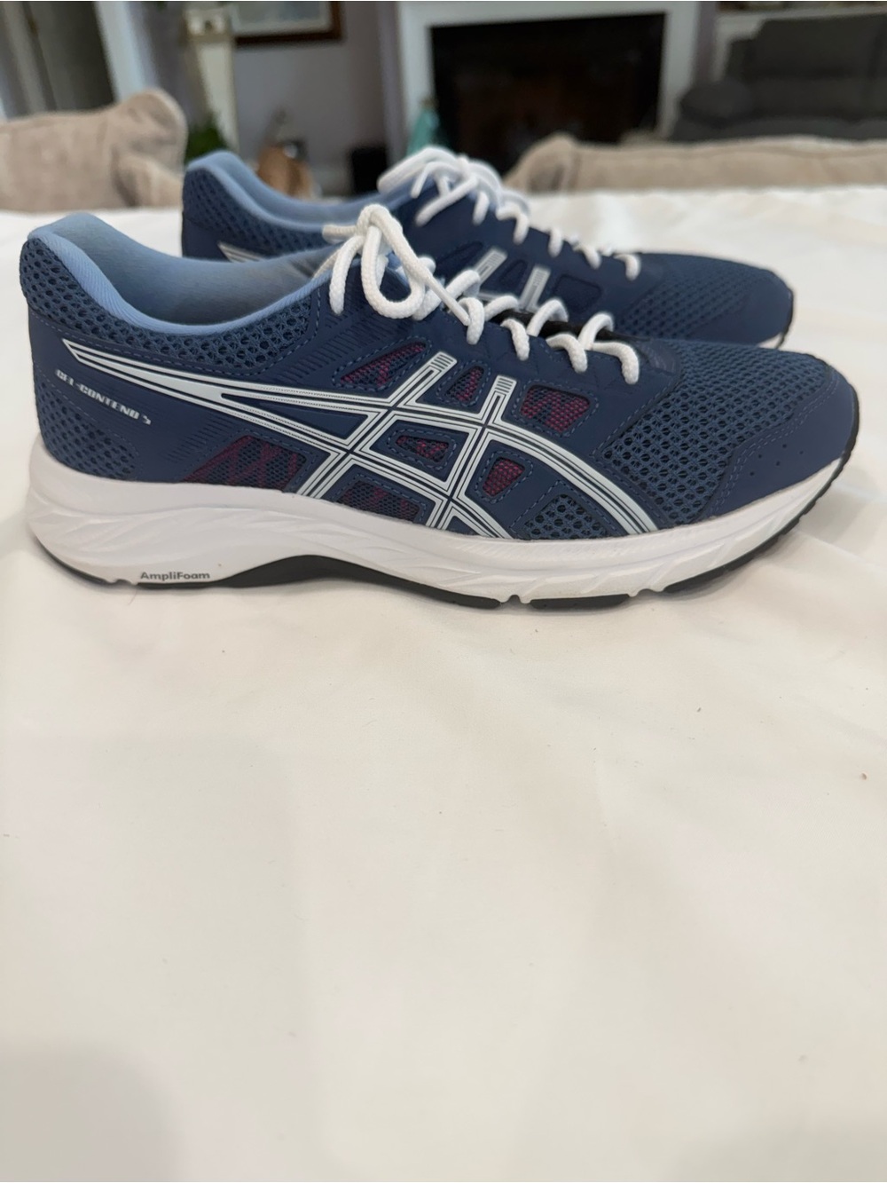 ASICS Women’s Gel - Contend  5 Running Shoes - Cushioned Support Blue  Size 7